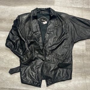 Mens Avanti Leather Jacket Size Small